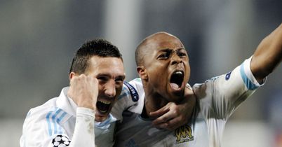 Andre Ayew (right): Scored Marseille's winner